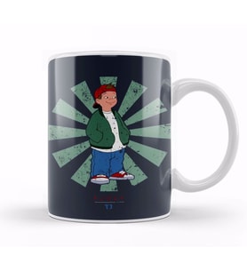 TJ Retro Japanese Recess Kupa Bardak Porselen