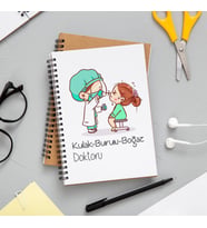 Kulak-Burun-Boğaz Doktoru Tasarımlı Defter