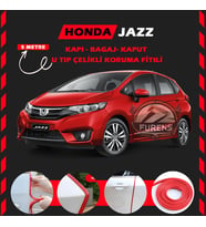Honda Jazz Oto Araç Kapı Koruma Fitili 5metre Parlak Kırmızı Renk