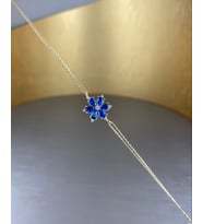 ÇGK KUYUMCULUK Mavi Lotus Çiçeği Altın Bileklik