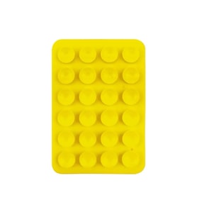 Kare Öpücüklü Silikon Tutucu 5,50cm x 8cm (Sarı)