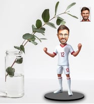Kişiye Özel Futbolcu Tasarımlı Karikatür Ahşap Biblo Model-12