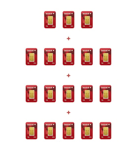 Nadir Gold 24 Ayar 18 Gram Külçe Altın (18 Adet 1 Gram Külçe Altın )