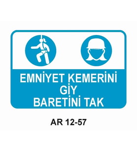 İŞ GÜVENLİĞİ UYARI LEVHASI 1 ADET PVC 21 X 29CM