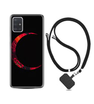 Samsung a71 A72 A73 A7 A9 2018 C7 C9 Kılıf Boyun Askılı Silikon Red Moons 1747