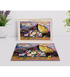 BK Home Yağlıboya Tasarımlı 1000 Parça Profesyonel Puzzle-25