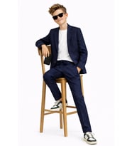 Erkek Çocuk Modern Casual Slim Fit Takım Elbise Ak2850 (Lacivert)