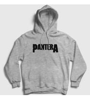 Presmono Unisex Gri Logo Pantera Kapüşonlu Sweatshirt 168909tt (Gri)