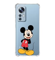 Xiaomi Mi 12 Pro Uyumlu Köşe Korumalı Antişok Kapak Mickey Mouse Tasarımlı Şeffaf  Kılıf