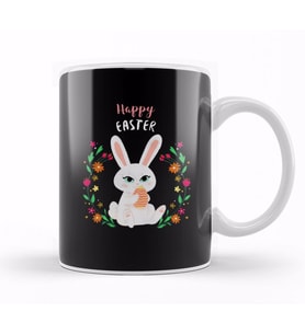 Happy Easter Egg Kupa Bardak Porselen