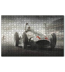 Cakapuzzle Mercedes Gümüş Ok Görseli  Puzzle Yapboz MDF (Ahşap) (120 Parça)