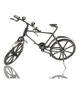 Vintage Nostaljik Retro El Yapımı Metal Bisiklet Modeli Dekoratif Hediyelik Biblo Vitrin Süsü