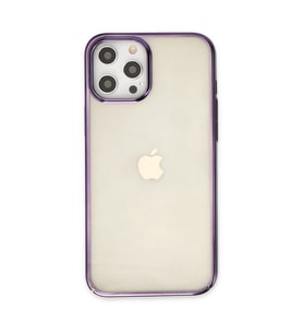 iPhone 12 Pro Max Kılıf Element Silikon - Mor