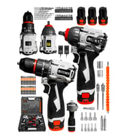 18V 2.0 Ah Kömürsüz Motor Darbeli Matkap 3 Akülü Vidalama