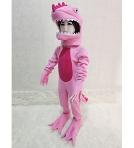 T-Rex Dinozor Kostümü Pembe