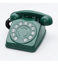 Çevirmeli Klasik Antika Görünümlü Numaratik Telefon Dekor Yeşil