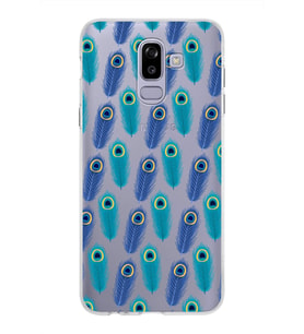 PrintiFy Samsung Galaxy J8 ile Uyumlu 1mm Slim Fit Nazar Boncuğu 4 Baskılı Şeffaf  Kılıf