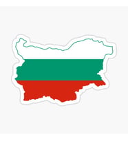 Bulgaristan Bayrağı Harita Çıkartması 19CM Etiket Sticker Araba