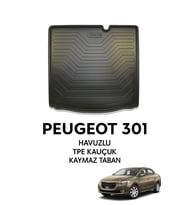 Peugeot 301 2012+ Uyumlu 3D Bagaj Havuzu Premium