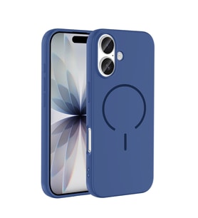 Apple iPhone 17 Uyumlu Kılıf M-safe Şarj Özellikli Zore Meta Kapak (Lacivert)