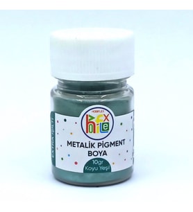 EPOKSİ REÇİNE METALİK SEDEFLİ PİGMENT TOZ BOYA KOYU YEŞİL 10 GR