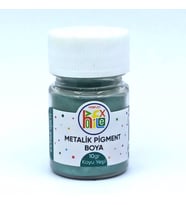 EPOKSİ REÇİNE METALİK SEDEFLİ PİGMENT TOZ BOYA KOYU YEŞİL 10 GR