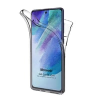 Microsonic Samsung Galaxy S21 FE Kılıf 6 Tarafı Tam Full Koruma 360 Clear Soft Şeffaf (Renksiz)