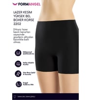 #Korse İz Göstermeyen Lazer Kesim Toparlayıcı Şekillendirici Rahat Yüksek Bel Boxer Korse - 3 Adet