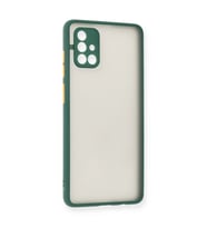 Samsung Galaxy A71 Kılıf Montreal Silikon Kapak - Yeşil