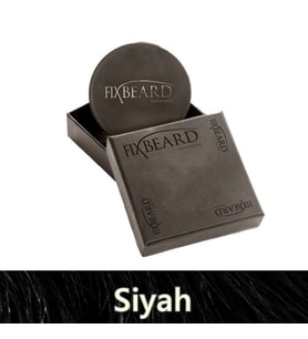 Fixbeard Sakal & Bıyık Dolgunlaştırıcı Pudra 14 Gr - Seyrek Sakal, Bıyıklar için Pudra - Fixbeard Suda Çıkmaz - Siyah