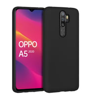 Oppo A9 2020 İnce Mat Silikon Kılıf Siyah