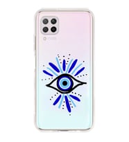 Huawei P40 Lite Uyumlu Nazar Göz Desenli Şeffaf Telefon Kılıfı