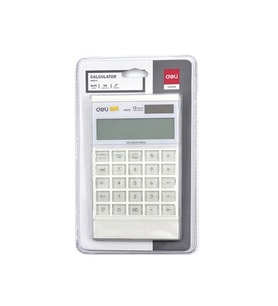 DELİ M01211 MASA ÜSTÜ HESAP MAKİNESİ 12 HANE BEYAZ