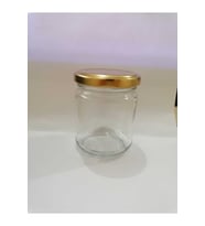100 Adet 210 Cc Cam Kavanoz - Gold Kapak - Hediyelik , Hobi , Düğün, Nişan-mini Kavanoz