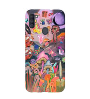 Samsung Galaxy M21 Uyumlu Aesthetic Desenli Şeffaf Telefon Kılıfı