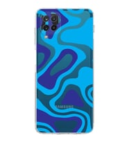 Samsung Galaxy A12  Kamera Korumalı  Kapak Renkli Desen Tasarımlı  Şeffaf Kılıf