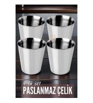 TransForMacion Çelik Bardak Seti 4 Adet Fazio Giacinto Design 719313