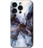 İphone 15 Pro Max Kılıf HD Desen Baskılı Kılıf - Otantik Mermer
