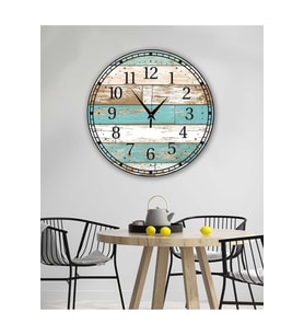 Retro Tasarımlı Duvar Saati 35X35 CM (Baskılı)