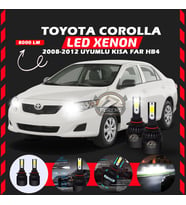 Toyota Corolla 2008-2012 Kısa Far Uyumlu Şimşek Etkili Led Xenon Light Series HB4