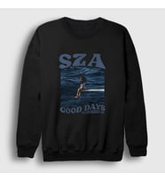 Presmono Unisex Siyah Good Days Müzik Sza Sweatshirt 475188tt