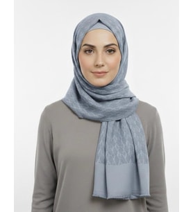 ARMANDA COTTON MONOGRAM DESEN ŞAL - 3048-77