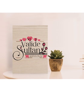 BK Gift Kişiye Özel Valide Sultan Tasarımlı Otantik Masaüstü Ahşap Palet Çerçeve-2 (Beyaz)