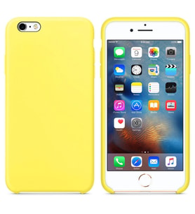Apple iPhone 6 Altı Açık Liquit Lansman Silikon Limon Sarısı