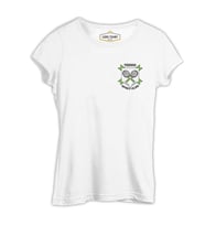 Tenis - Sports Club Logo Beyaz Kadın Tshirt
