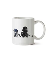 Star Wars R2-D2 Hoover Darth Death Star iki Tarafı Baskılı Kupa Bardak