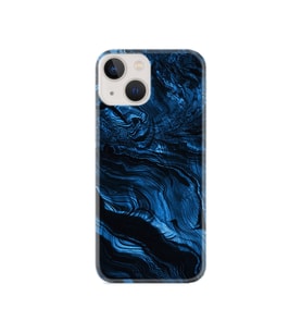 Apple Iphone 13 Kılıf Resimli Desenli Baskılı Silikon Kılıf Blue Marble 1379