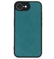 iPhone 16E Kılıf Şık Görünümlü Deri Kapak RYC/Aras Deri (Açık Yeşil)