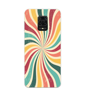 Redmi Note 9 Pro / 9s Uyumlu Colorful Tasarımlı Şeffaf Telefon Kılıfı
