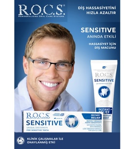 R.O.C.S. Sensitive Hassas Dişler İçin Diş Macunu 75 ml – Nazik Temizlik, Hassasiyet Giderme ve Koruma